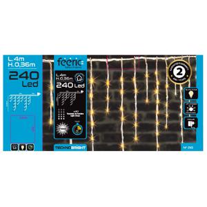 Ijspegelverlichting - 240 led lampjes - warm wit - 400 cm- buiten - 8 functies -batterij