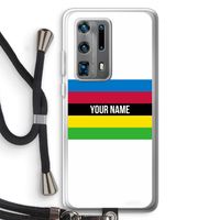 WK Wielrennen: Huawei P40 Pro Plus Transparant Hoesje met koord