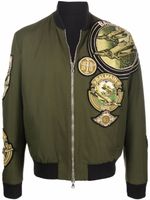 Balmain veste à détail de patch - Vert