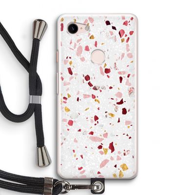 Terrazzo N°9: Pixel 3 Transparant Hoesje met koord