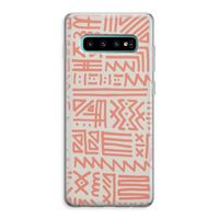 Marrakech Pink: Samsung Galaxy S10 Plus Transparant Hoesje