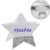 Ginger Ray tafelkaartjes ster glitter 10 cm 6 stuks | 30 stuks