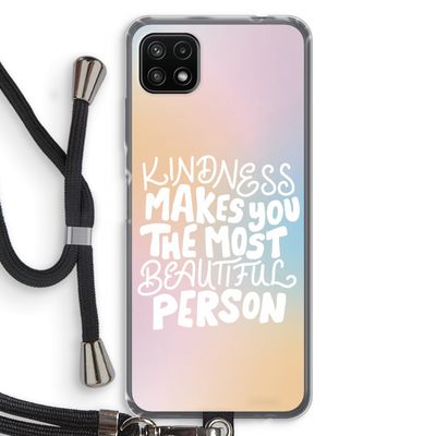 The prettiest: Samsung Galaxy A22 5G Transparant Hoesje met koord