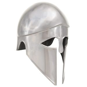VidaXL Soldatenhelm grieks replica larp staal zilverkleurig