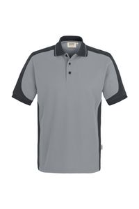 Hakro 839 Polo shirt Contrast MIKRALINAR® - Titanium/Anthracite - 6XL