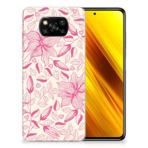 Xiaomi Poco X3 | Poco X3 Pro TPU Case Pink Flowers