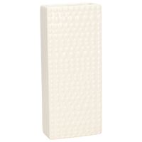 Waterverdamper - creme wit - keramiek - 400 ml - radiatorbak luchtbevochtiger - 7,4 x 17,7 cm