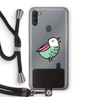 Birdy: Samsung Galaxy A11 Transparant Hoesje met koord