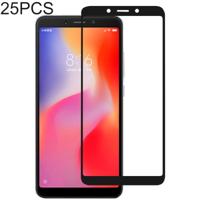 25 stuks volledige lijm volledige cover Screen Protector gehard glas film voor Xiaomi Redmi 6 & 6A