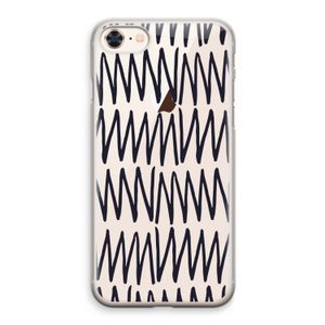Marrakech Zigzag: iPhone 8 Transparant Hoesje