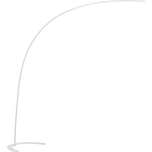 LED Vloerlamp - Trion Shio - 18W - Warm Wit 3000K - 1-lichts - Dimbaar - Rond - Mat Wit - Aluminium