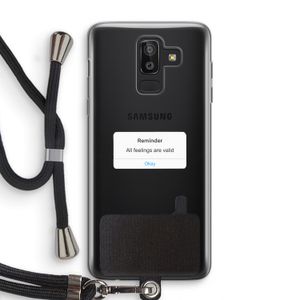 Reminder: Samsung Galaxy J8 (2018) Transparant Hoesje met koord