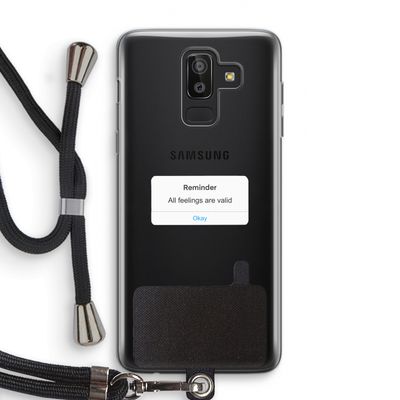 Reminder: Samsung Galaxy J8 (2018) Transparant Hoesje met koord