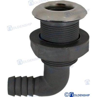 Pasacascos plástico GS30340 - PASACASCOS NYLON/INOX 90º 3/4""
