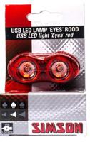 Simson usb led lamp eyes rood 3 lumen Simson usb led lamp eyes rood 3 lumen