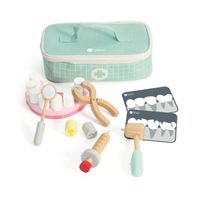 Classic World world houten tandarts set in opbergtas