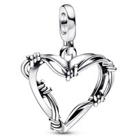 Pandora 792526C00 Hanger Pandora ME Wire Heart Medallion zilver - thumbnail