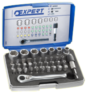 Expert by Facom bits en doppen 1/4" | 39 stuks | incl. koffer | E131705 - E131705