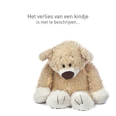 Wenskaart Overlijden Kindje - Beertje (Set van 6)