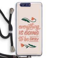Optimistic flower girl: Honor 9 Transparant Hoesje met koord