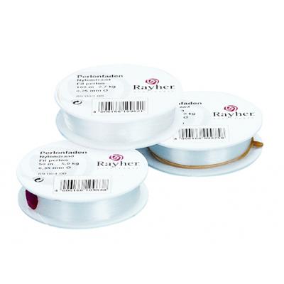 Nylon draad - wit - 0,35 mm - 50 m - hobby draad - sieraden maken - knutselen