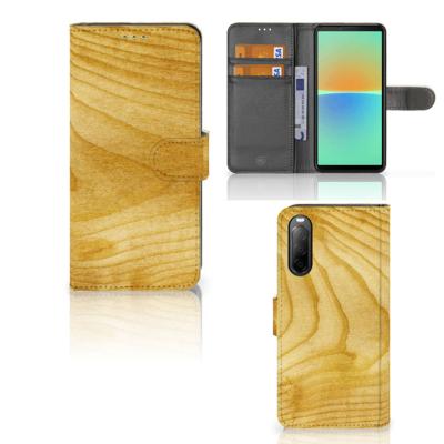 Sony Xperia 10 IV | Book Style Case | Licht Hout