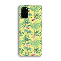 Flamingo party: Samsung Galaxy S20 Plus Transparant Hoesje