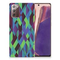 Samsung Note 20 | TPU Hoesje | Abstract Green Blue