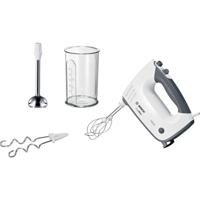 Bosch ErgoMixx 750 Watt, Edelstahl-Mixuß Handmixer 750 W Zwart, Wit