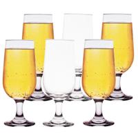 Alessandro Bierglazen Cerveza - 12x - voetglas - 400 ml - 7,5 x 19 cm - bierglas