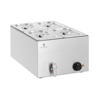 Bain Marie - 600 W - 4 GN 1/4 - Aftapkraan