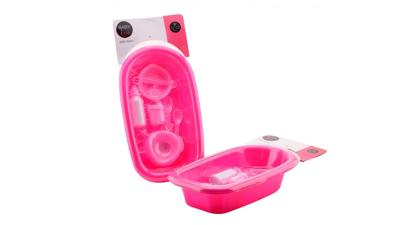Baby rose babybad met accessoires 8 delig