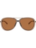 Oakley lunettes de soleil Split Time à monture pilote - Marron