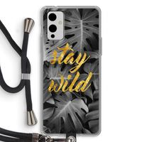 Stay wild: OnePlus 9 Transparant Hoesje met koord