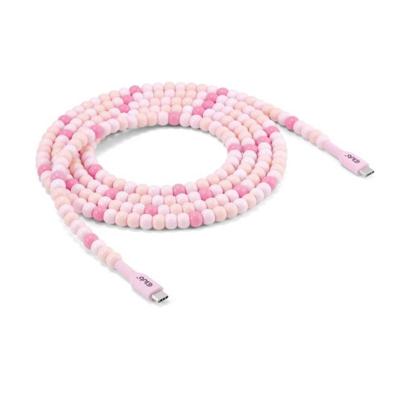 club3D CAC-3010 USB-C Adapter [1x USB-C stekker - 1x USB-C stekker] Pink 2 m