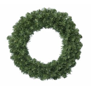 Kerstkrans/dennenkrans groen 35 cm - Kerstkransen