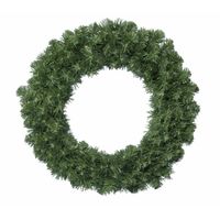 Kerstkrans/dennenkrans groen 35 cm - Kerstkransen - thumbnail