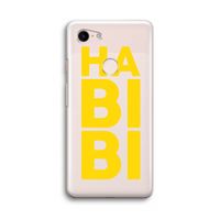 Habibi Blue: Google Pixel 3 Transparant Hoesje