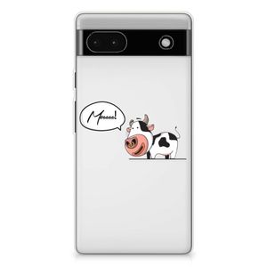 Google Pixel 6A Telefoonhoesje met Naam Cow