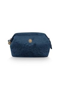 Pip Studio Pip studio Cooper Cosmetic Purse Small Velvet Quiltey Days Blue 19x12x8.5 cm