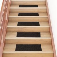 VidaXL Trapmatten zelfklevend 15 stuks 60x25 cm bruin rechthoekig