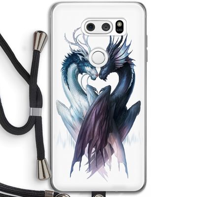 Yin Yang Dragons: LG V30 Transparant Hoesje met koord