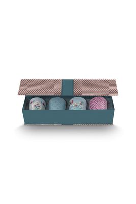 Pip Studio Oriental Flower Festival Set/4 Mokken Blauw