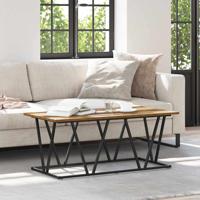 Salontafel Oud hout 100 x 50 x 40 cm Geperst Hout en Metaal