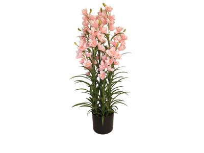 Cymbidium kunstplant 125 cm, roze - Buitengewoon de boet