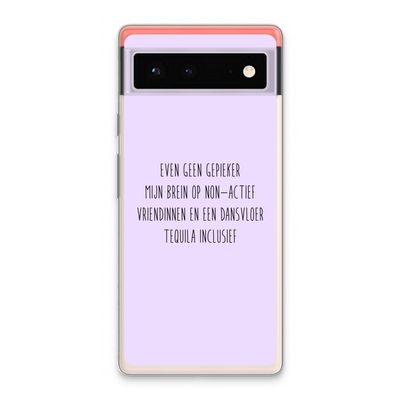 Tequila: Google Pixel 6 Transparant Hoesje