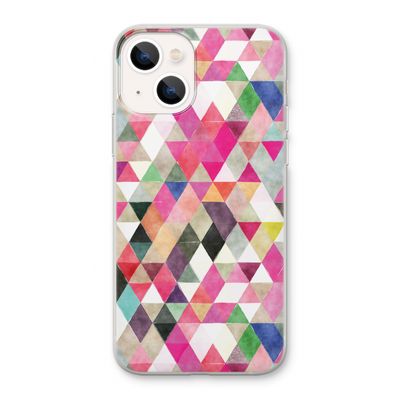 Gekleurde driehoekjes: iPhone 13 Transparant Hoesje