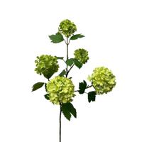 Kunstbloem snowball spray 83cm groen