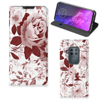 Bookcase Motorola One Zoom Watercolor Flowers