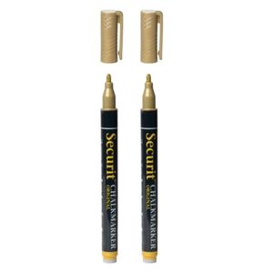 2x stuks gouden krijtstiften ronde punt 1-2 mm